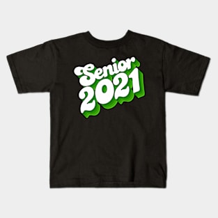 Senior 2021 Green v2 Kids T-Shirt